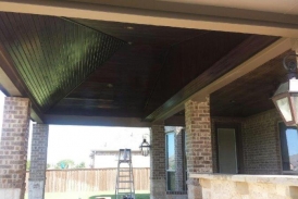 Espresso Patio Cover with Clear Coat