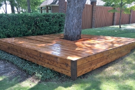 Cedar Tree Wrap Deck